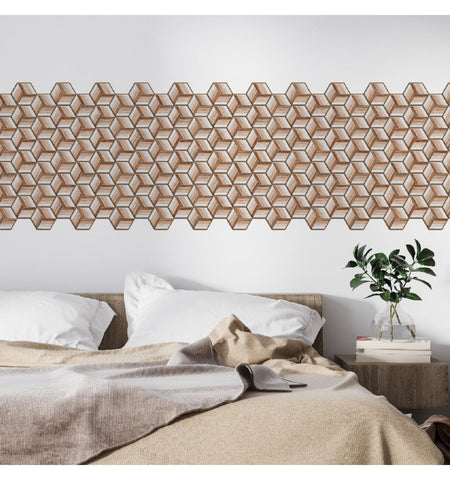 Beige Hexagon Peel and Stick Wall Tile | Kitchen Backsplash Tiles | Self Adhesive Tiles For Home Decor