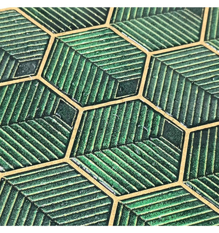 Green peel and Stick Wall Tile | Hexagon Kitchen Backsplash Tiles | self Adhesive Tiles for Home Décor