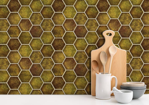 Hexagon Peel and Stick Wall Tile | Kitchen Backsplash Tiles
