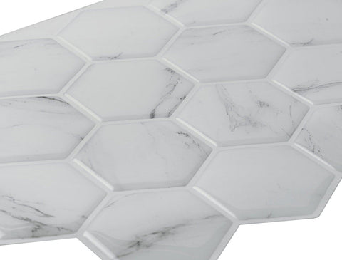 Marble Peel Stick Hexagonal tiles