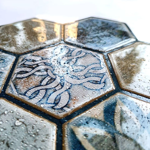 Hexagonal Peel and Stick Wall Tile | Hexagon Kitchen Backsplash Tiles