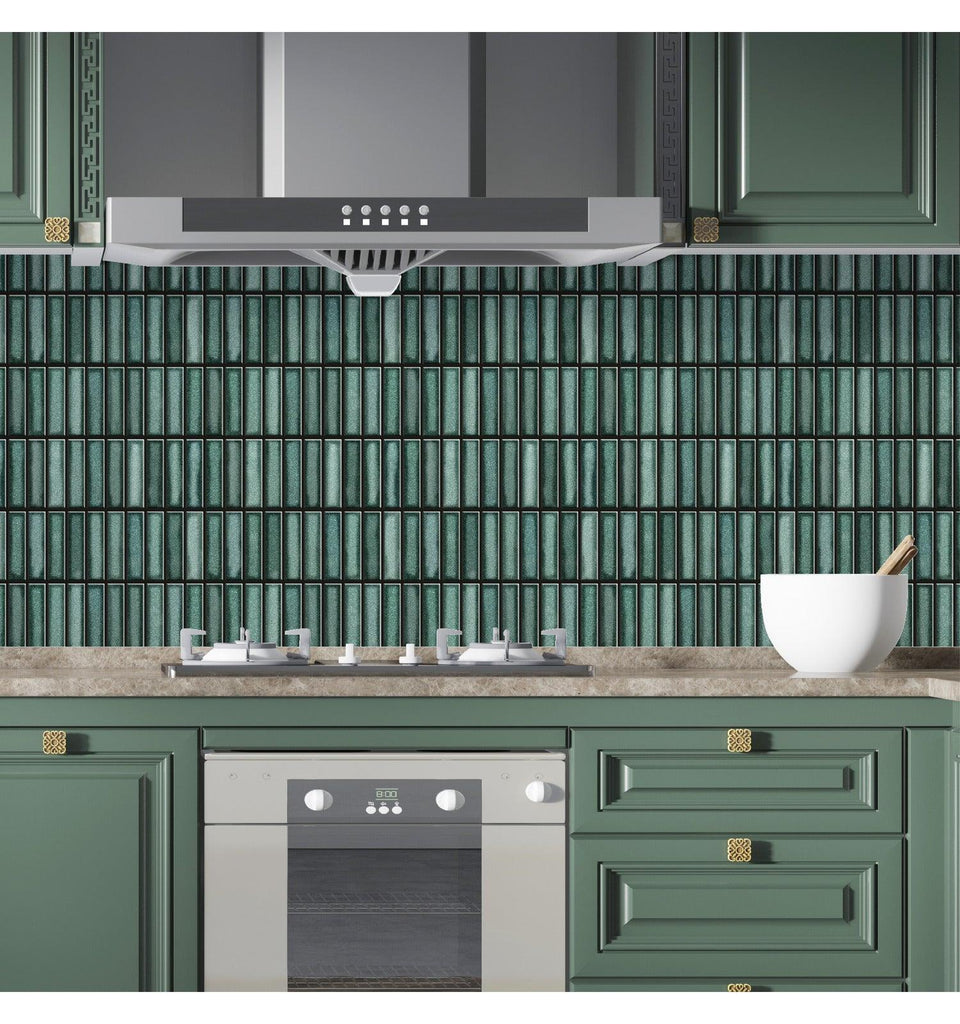 Teal Peel And Stick Backsplash