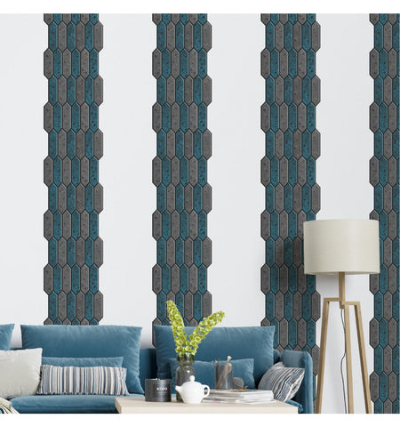 Long Hexagon Peel and Stick Wall Tile | Kitchen Backsplash Tiles | Self Adhesive Tiles For Home Decor