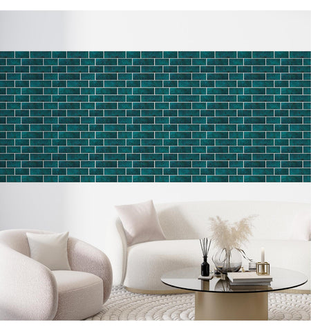 Blue Subway Peel and Stick Wall Tile | Kitchen Backsplash Tiles | Self Adhesive Tiles For Home Decor