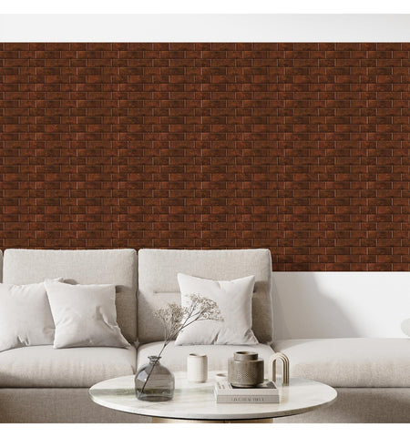 Brown Subway Peel and Stick Wall Tile | Kitchen Backsplash Tiles | Self Adhesive Tiles For Home Decor