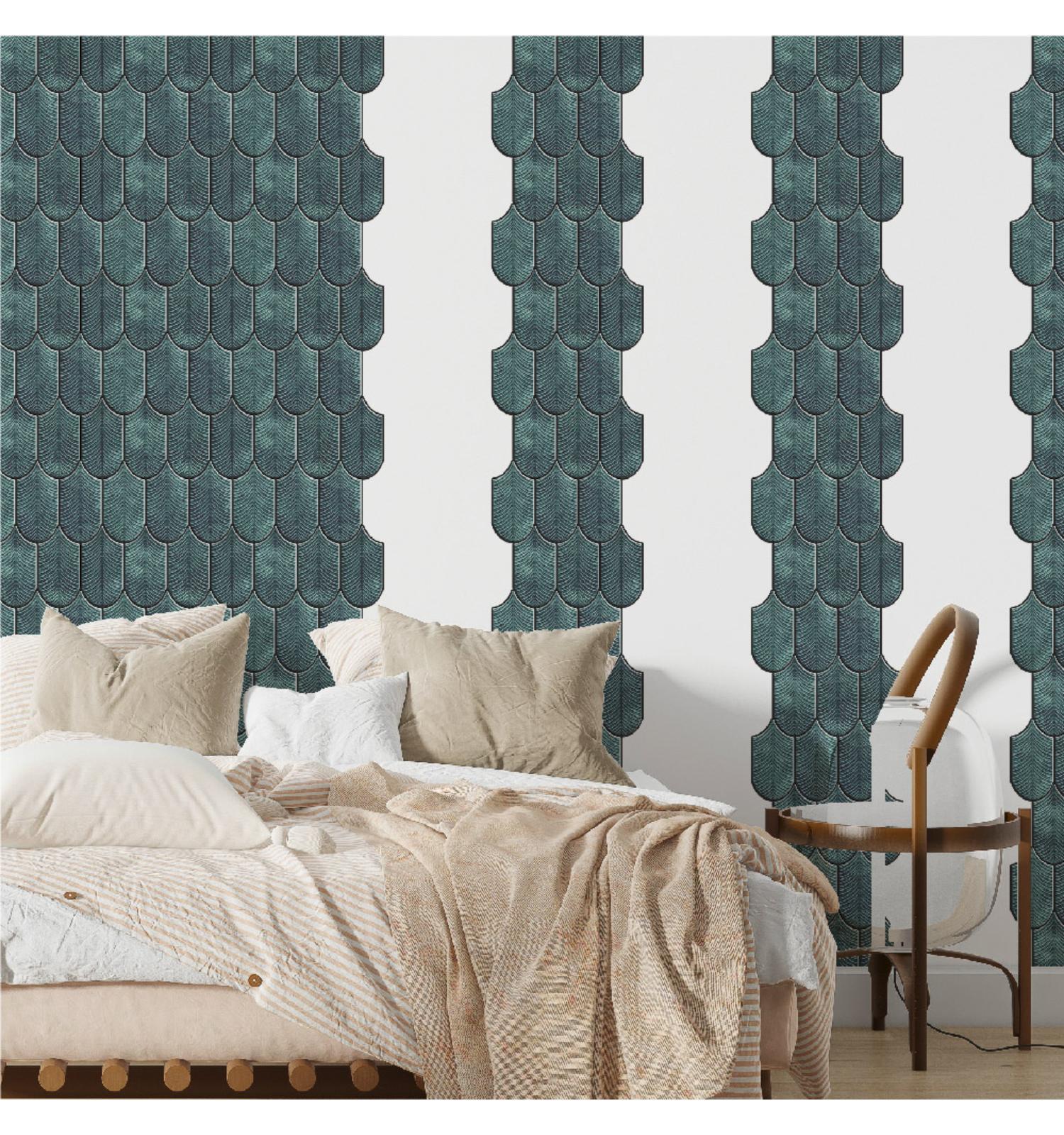 Teal Blue Peel And Stick Wall Tile | Kitchen Backsplash Self Adhesive Tiles For Home Décor