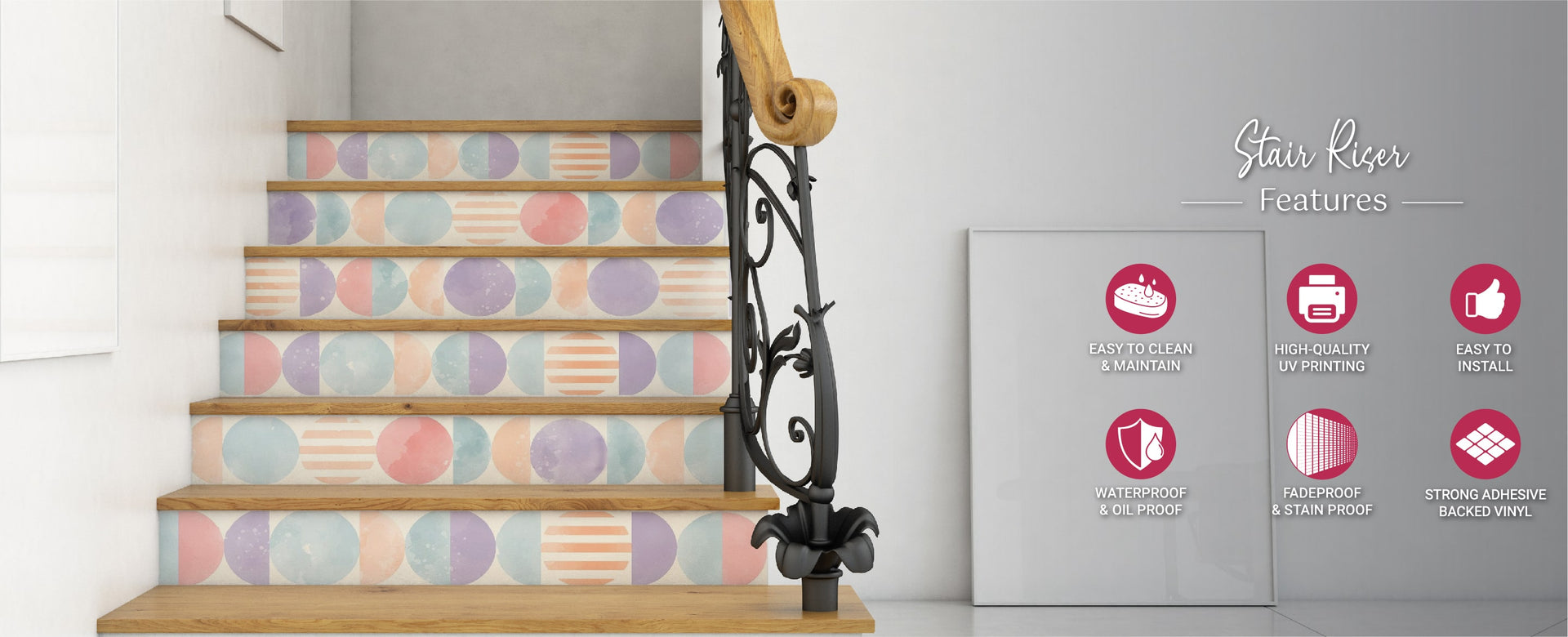 Stair Riser Front Stair Risers – Mosaicowall