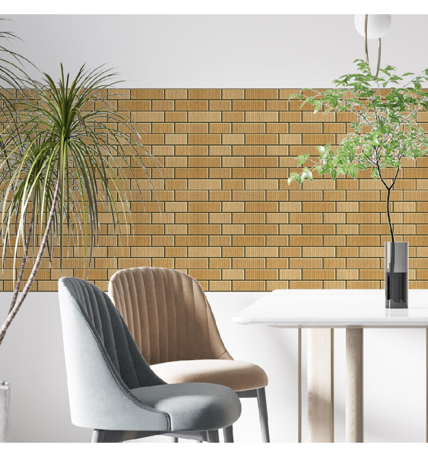 Orange Subway Peel and Stick Wall Tile | Kitchen Backsplash Tiles | Self Adhesive Tiles For Home Decor