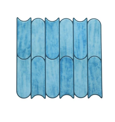 Sky Blue Peel & Stick Tiles | Easy DIY Adhesive Backsplash for Kitchen Walls