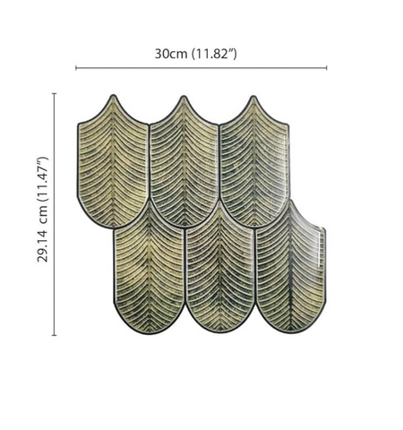 3D Peel and Stick Olive Green Tiles | self Adhesive Peel & Stick Backsplash tiles