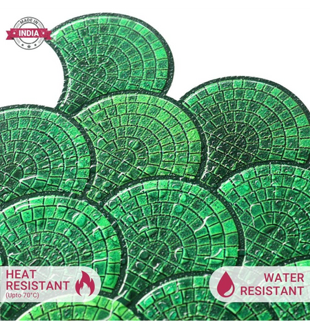 Fauxsaic Parakeet Green Peel And Stick Wall Tile | Kitchen Backsplash Tiles | Self Adhesive Tiles