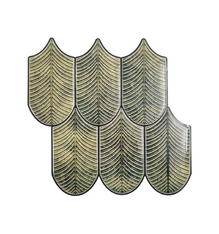 3D Peel and Stick Olive Green Tiles | self Adhesive Peel & Stick Backsplash tiles