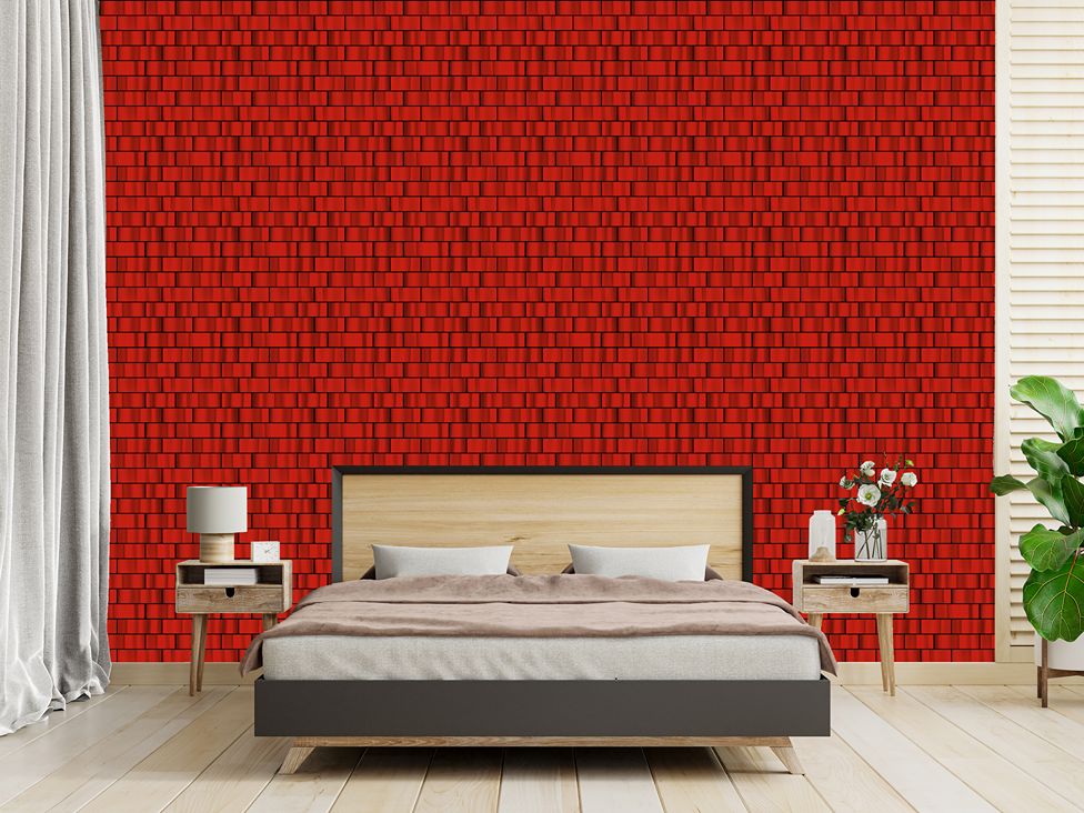 3D peel and stick tiles | Subway Red Peel and Stick tiles