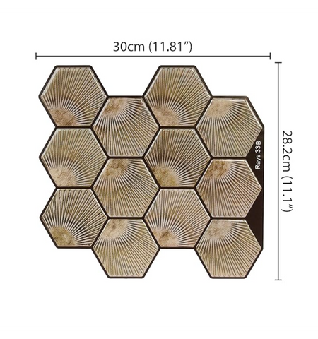 3D Peel and Stick Backsplash for Kitchen, Self Adhesive Wall Tiles