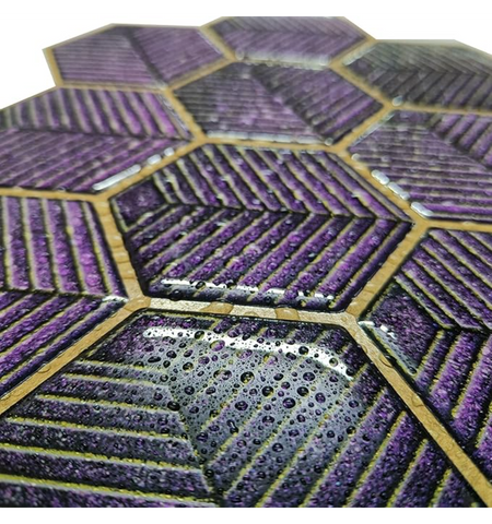 Purple Hexagon Peel and Stick Wall Tile | Kitchen Backsplash Tiles