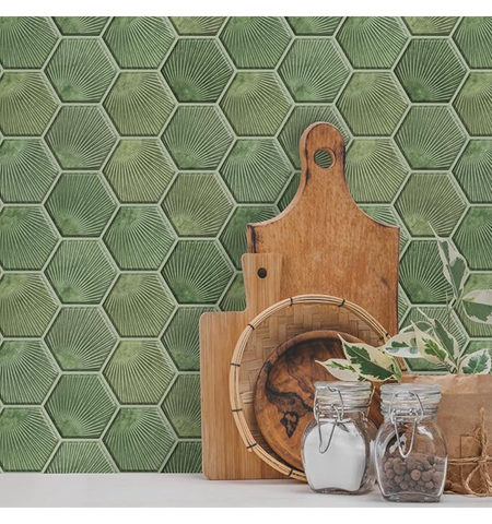 Peel and Stick Backsplash Self Adhesive Chevron Tile