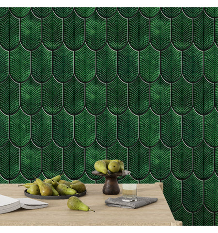 Emerald Green Peel And Stick Wall Tile | Kitchen Backsplash Self Adhesive Tiles For Home Décor