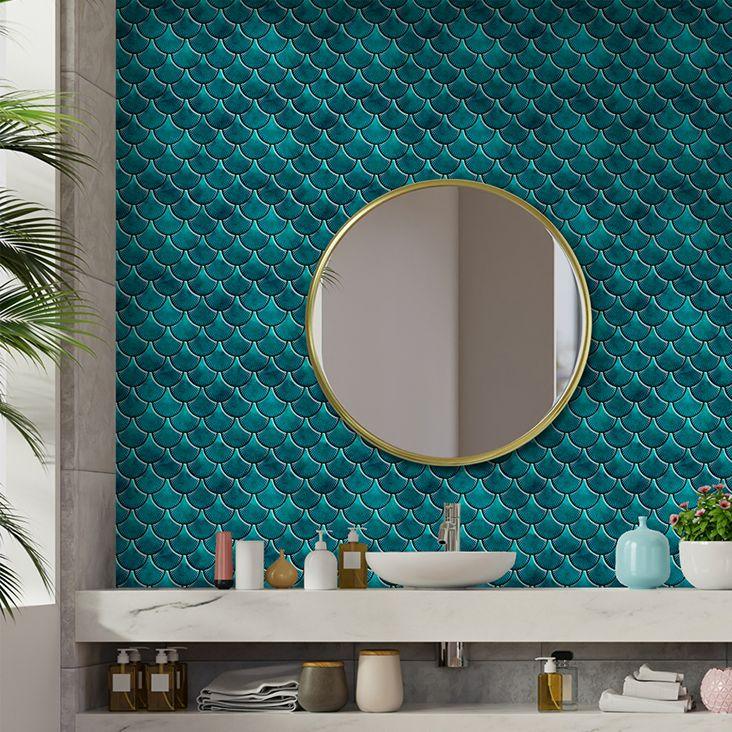 Tidecarpe Shell Backsplash Peel and Stick tegel parelmoer decor mozaïek tegel voor keuken badkamer open haard accent muur shell blauw wit 5 vellen 29 x 29 cm x 0,4 cm Tidecarpe Shell Backsplash Peel and Stick tegel parelmoer decor mozaïek tegel voor keuken badkamer open haard accent muur shell blauw wit 5 vellen 29 x 29 cm x 0,4 cm
