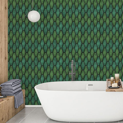 British Green Peel And Stick Wall Tile | Kitchen Backsplash Tiles