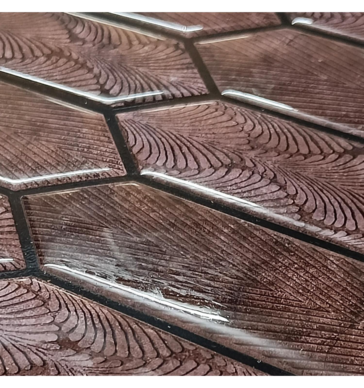 Copper Long Hexagon Peel and Stick Wall Tile | Kitchen Backsplash Tiles | Self Adhesive Tiles For Home Decor