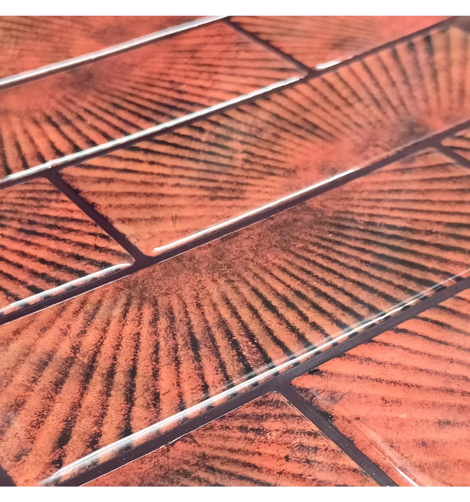 Red Subway Peel and Stick Wall Tile | Kitchen Backsplash Tiles | Self Adhesive Tiles For Home Decor