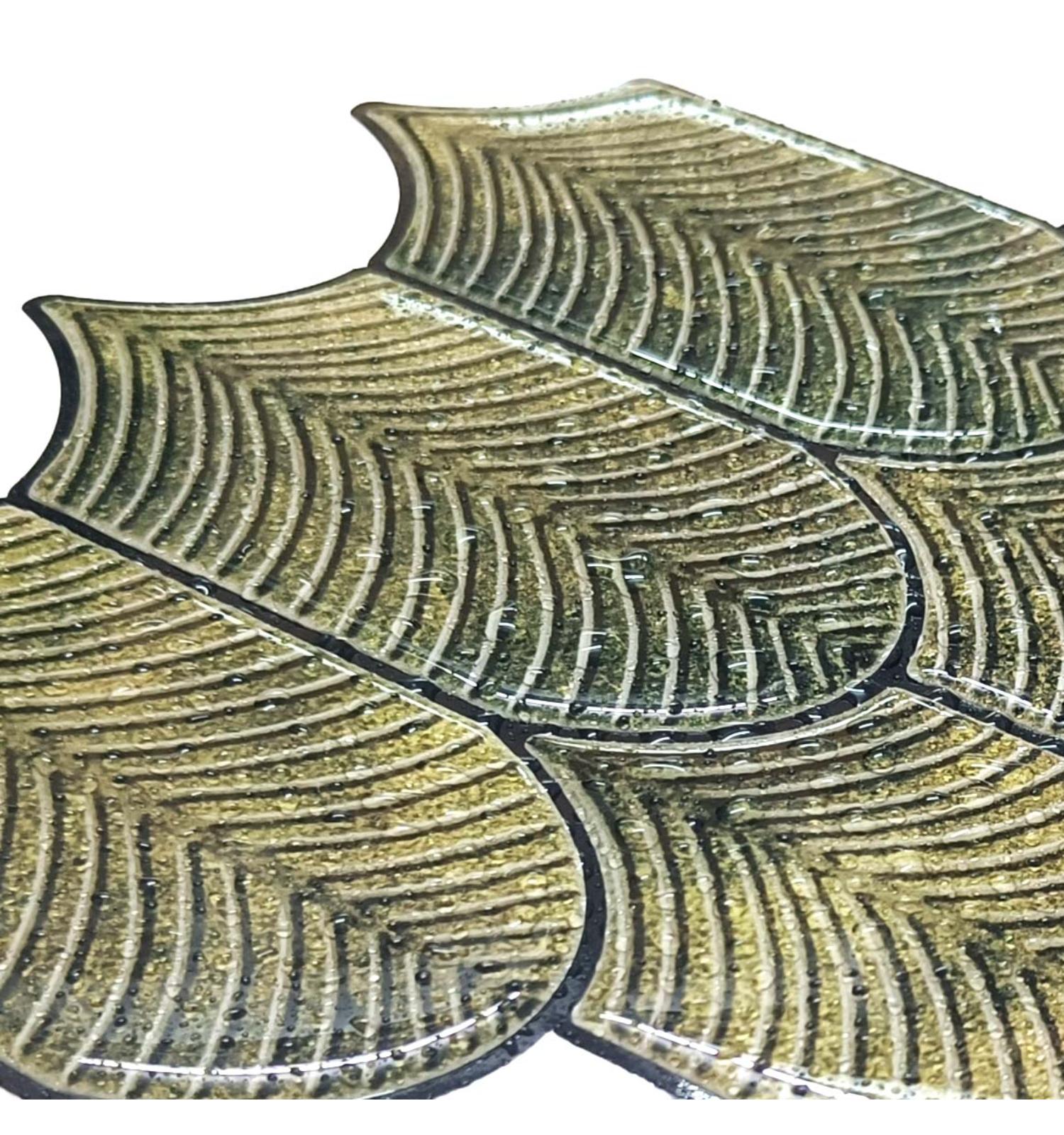 3D Peel and Stick Olive Green Tiles | self Adhesive Peel & Stick Backsplash tiles for Home Décor