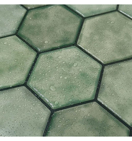 Sage Green Peel And Stick Wall Tile | Hexagon Kitchen Backsplash Tiles | Self Adhesive Tiles For Home Décor