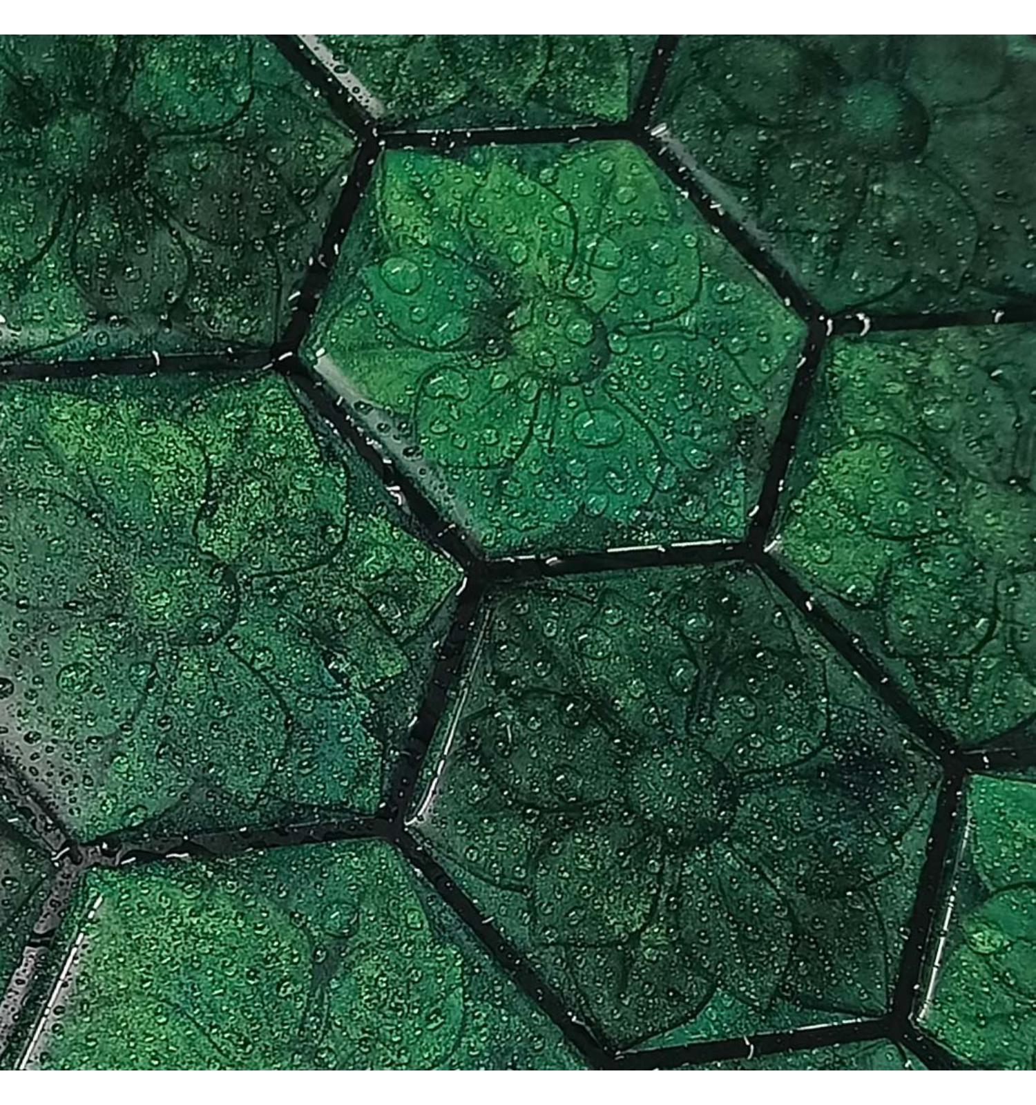 Forest Green peel and Stick Wall Tile | Hexagon Kitchen Backsplash Tiles | self Adhesive Tiles for Home Décor from Mosaicowall