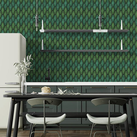 British Green Peel And Stick Wall Tile | Kitchen Backsplash Tiles