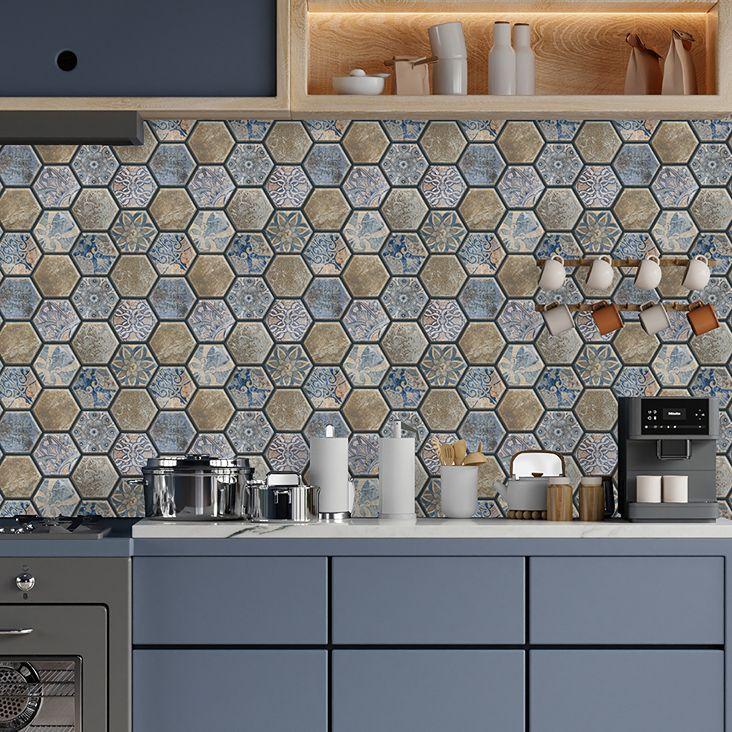 Peel and Stick Hexagon Tiles | Peel and Stick Backsplash – Mosaicowall