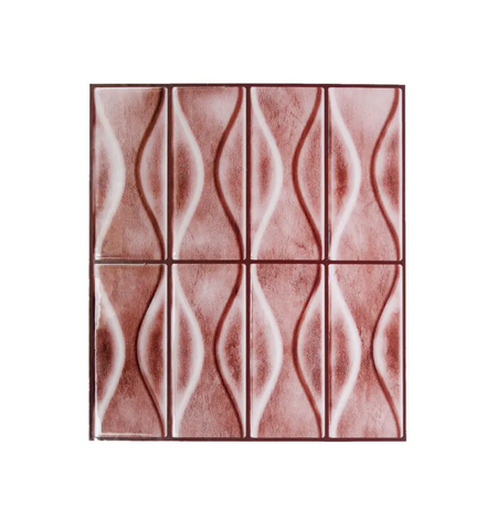 Dusty Rose 5 Piece Peel and Stick Kitchen Backsplash Tile