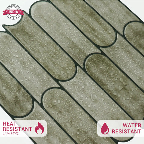 Sage Green Bullet Tile Peel and Stick Tile