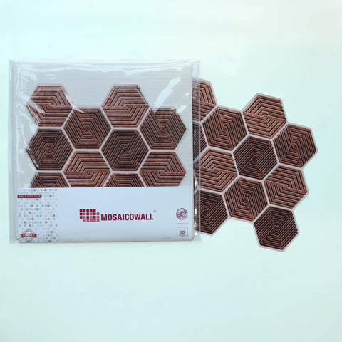 Dusty Rose 3D Spiral Honeycomb Peel and Stick Backsplash Tile | Self-Adhesive