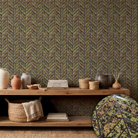 Mustard Gold 3D Chevron Peel and Stick Backsplash Tile | Self-Adhesive