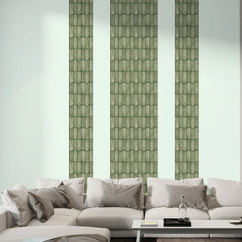 Moss Green Bullet Peel and Stick Wall Tile | Kitchen Backsplash Tile | Self Adhesive Tile For Home Decor