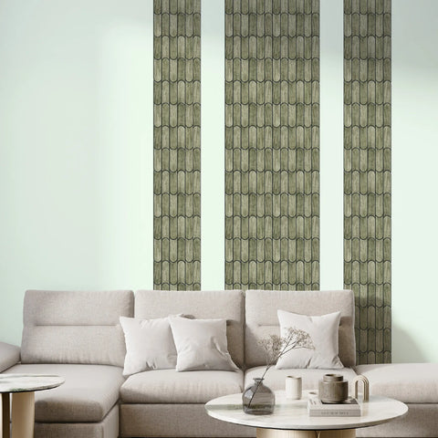 Sage Green Bullet Tile Peel and Stick Tile