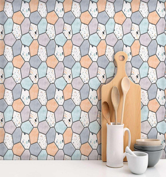 Greco Terrazzo Peel and Stick tiles | Vinyl peel and stick tiles