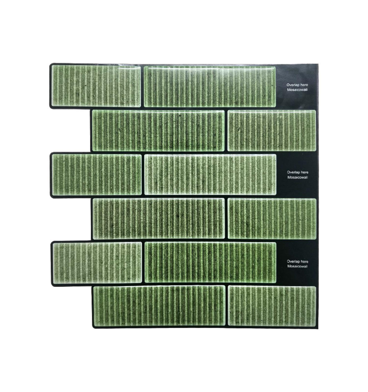 Olive Green Subway Peel and Stick Wall Tile | Kitchen Backsplash Tiles | Self Adhesive Tiles For Home Decor