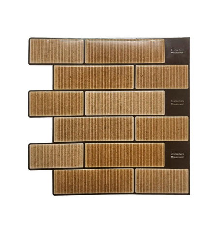 Orange Subway Peel and Stick Wall Tile | Kitchen Backsplash Tiles | Self Adhesive Tiles For Home Decor