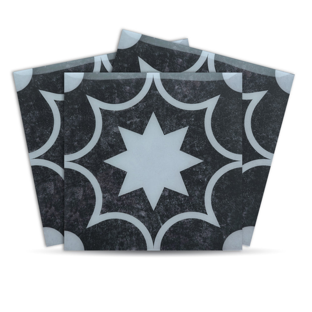 Moroccan Peel and Stick Floor Tiles - Self Adhesive PU Tile Stickers