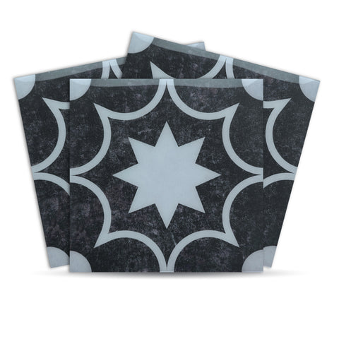 Moroccan Peel and Stick Floor Tiles - Self Adhesive PU Tile Stickers