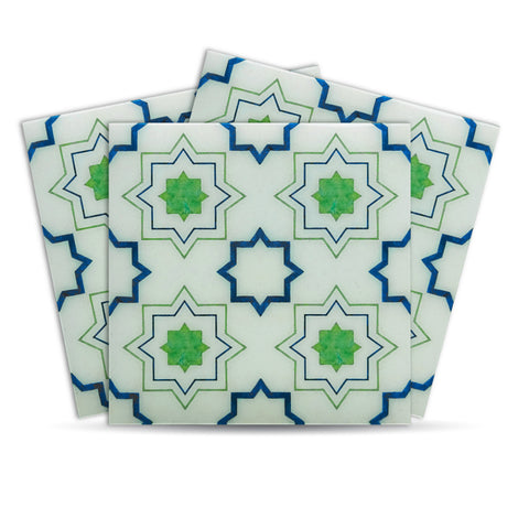 Moroccan Peel and Stick Floor Tiles - Self Adhesive PU Tile Stickers
