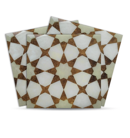 Moroccan Peel and Stick Floor Tiles | Anti-Slip PU Tile Stickers