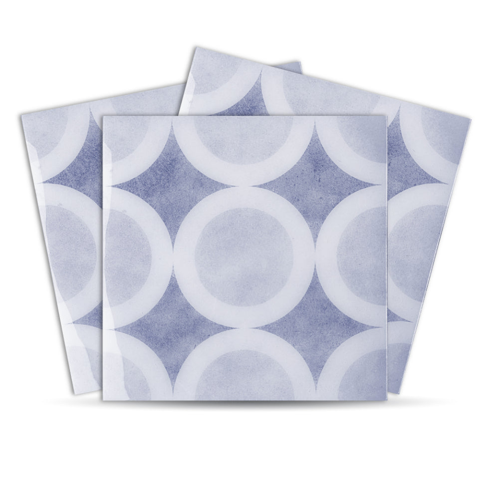 Mediterranean Peel and Stick Floor Tiles - Self Adhesive PU Tile Stickers