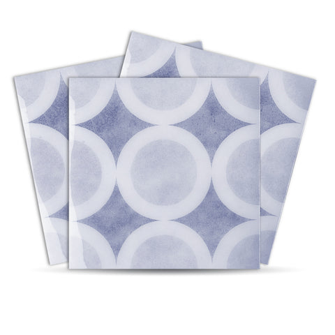 Mediterranean Peel and Stick Floor Tiles - Self Adhesive PU Tile Stickers