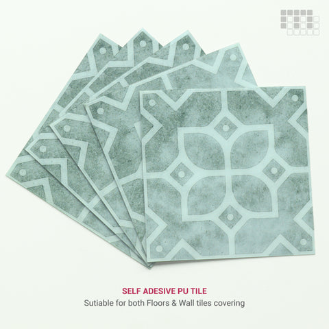 Portuguese Peel and Stick Floor Tiles - Self Adhesive PU Tile Stickers