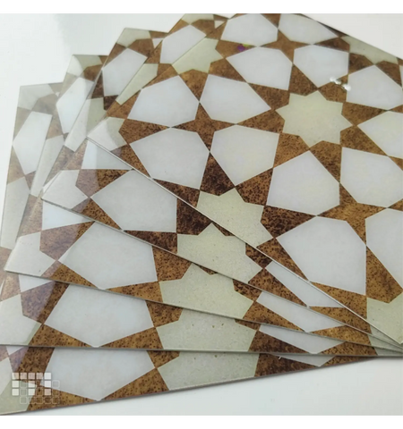 Moroccan Peel and Stick Floor Tiles | Anti-Slip PU Tile Stickers