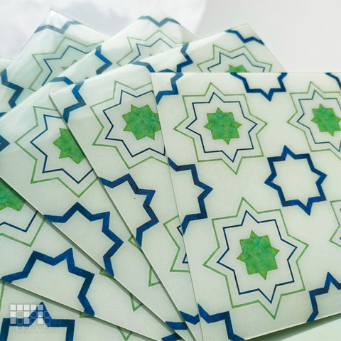 Moroccan Peel and Stick Floor Tiles - Self Adhesive PU Tile Stickers