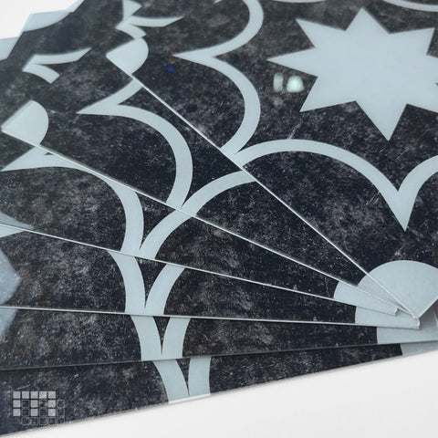 Moroccan Peel and Stick Floor Tiles - Self Adhesive PU Tile Stickers