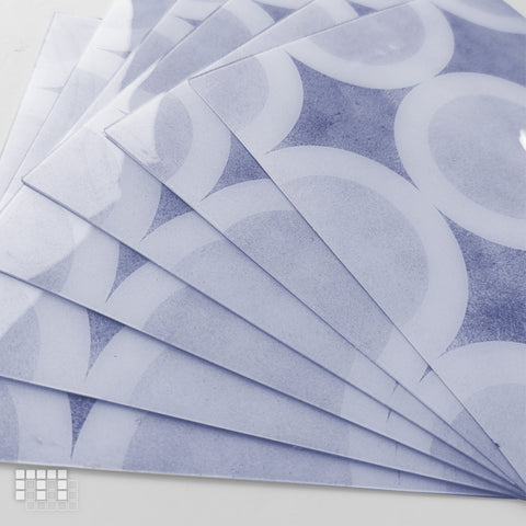 Mediterranean Peel and Stick Floor Tiles - Self Adhesive PU Tile Stickers